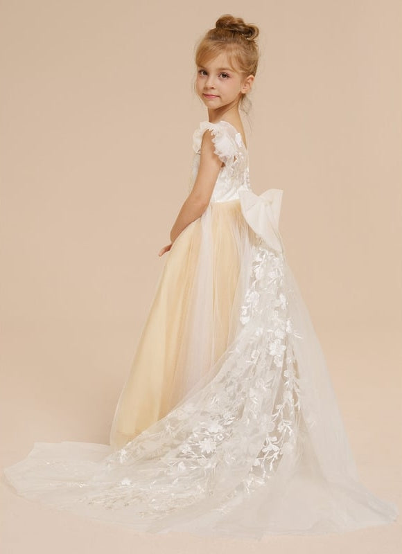 Robe De Ceremonie Couleur Champagne - gallery 8