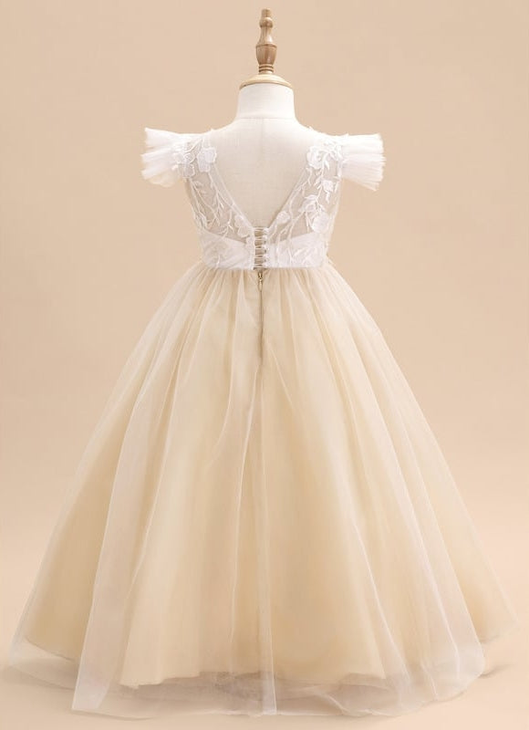 Robe De Ceremonie Couleur Champagne - gallery 2