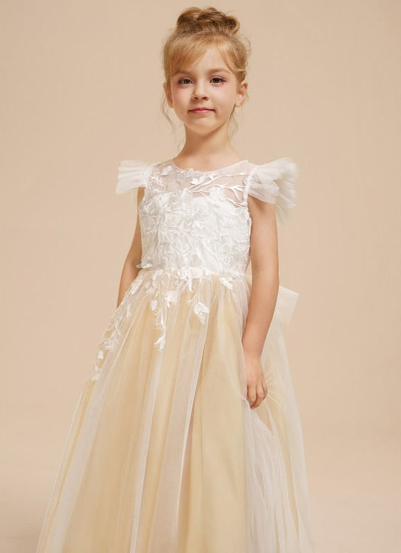 Robe De Ceremonie Couleur Champagne - gallery 7