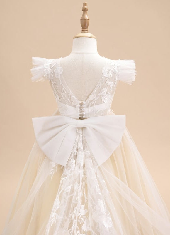 Robe De Ceremonie Couleur Champagne - gallery 9