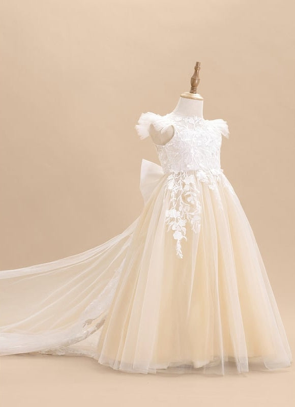 Robe De Ceremonie Couleur Champagne - gallery 4