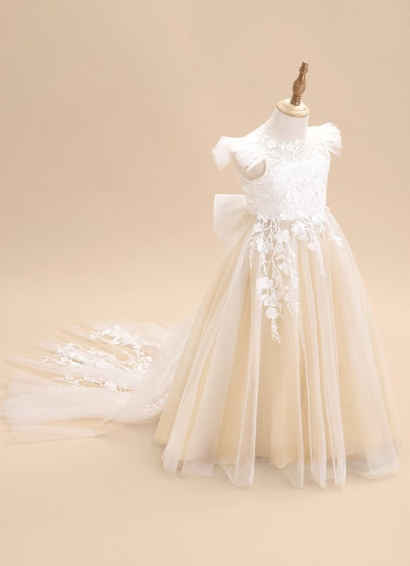 Robe De Ceremonie Couleur Champagne - gallery 3