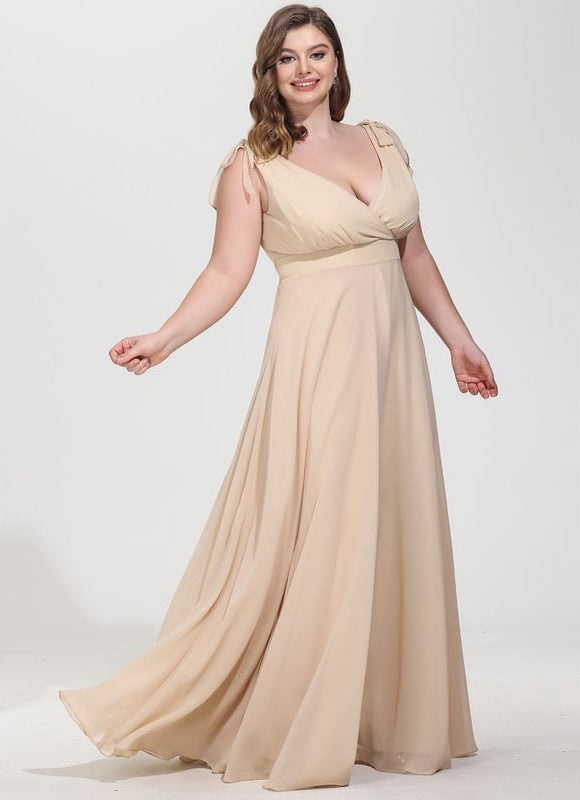 Robe Demoiselle D'Honneur Champagne Dos Nu - gallery 7