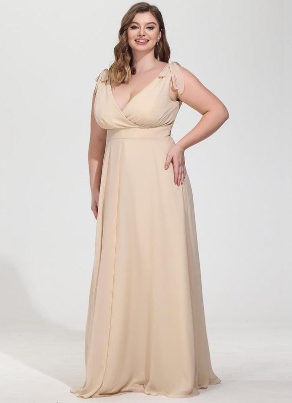 Robe Demoiselle D'Honneur Champagne Dos Nu - gallery 9