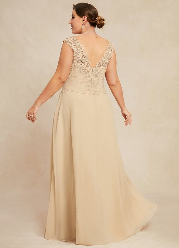 Robe De Cérémonie Longue Champagne - gallery 9