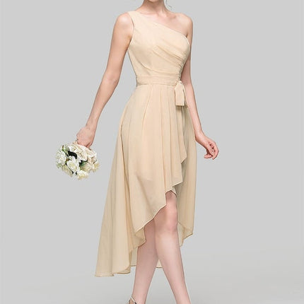 Robe Asymétrique Champagne