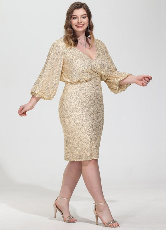 Robe Cocktail Mariage Champagne - gallery 8