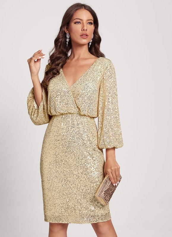 Robe Cocktail Mariage Champagne