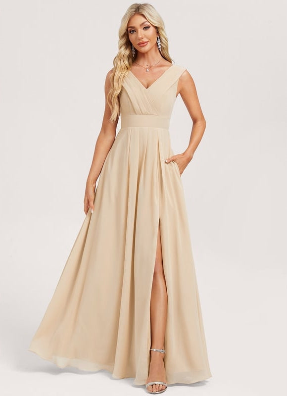 Robe De Demoiselle D'Honneur Couleur Champagne