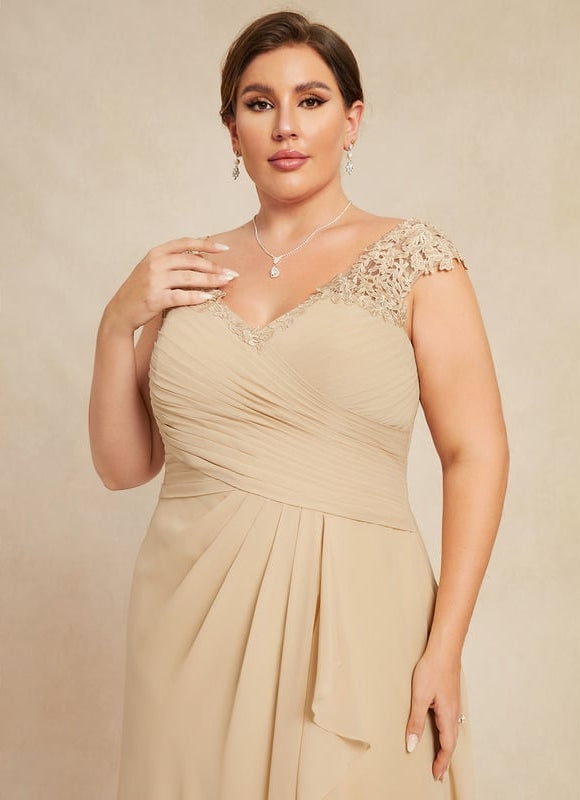 Robe De Cérémonie Longue Champagne - gallery 7