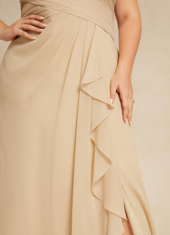 Robe De Cérémonie Longue Champagne - gallery 6