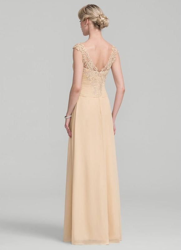Robe De Cérémonie Longue Champagne - gallery 3