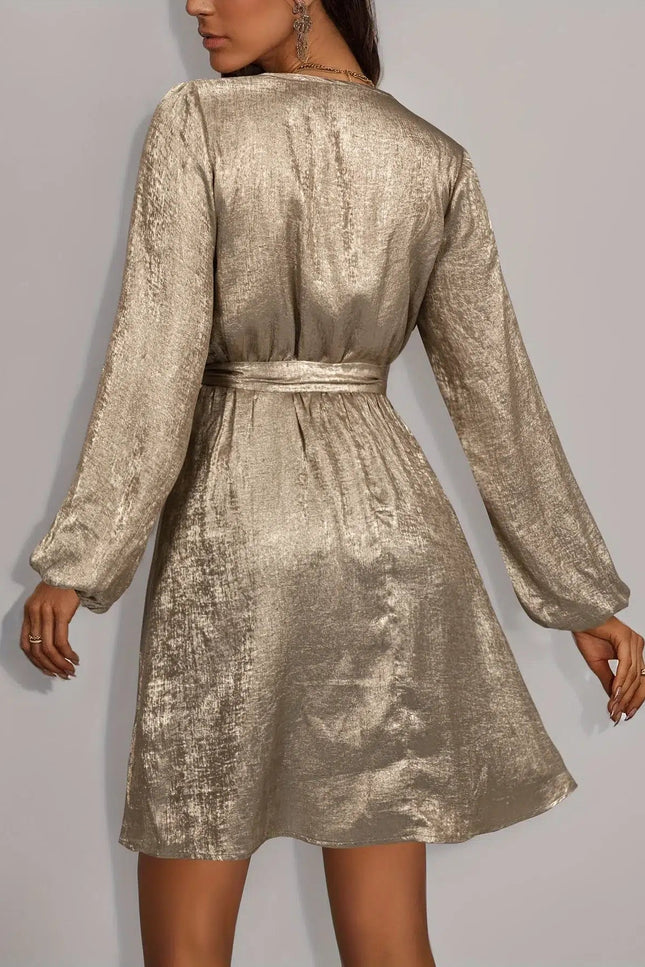 Robe Femme Champagne Satin