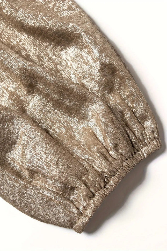 Robe Femme Champagne Satin - gallery 3