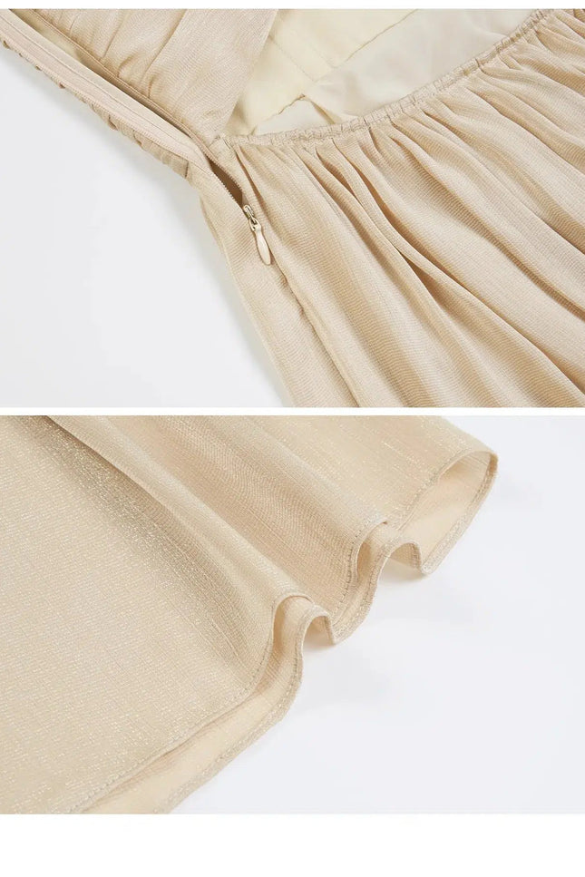 Robe De Cérémonie Courte Champagne - gallery 5