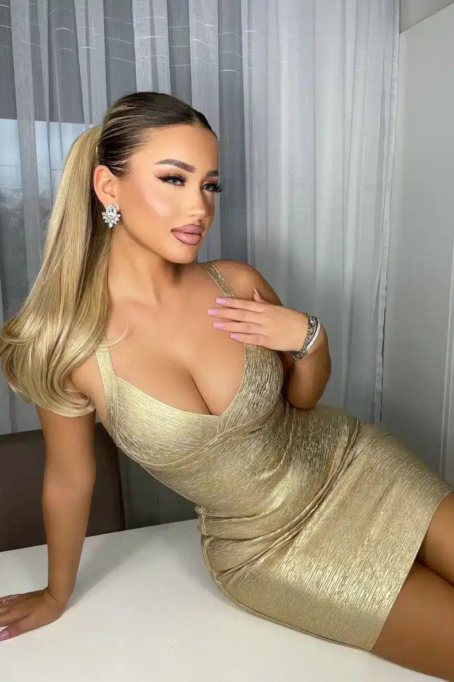 Robe Dorée Satinée - gallery 2